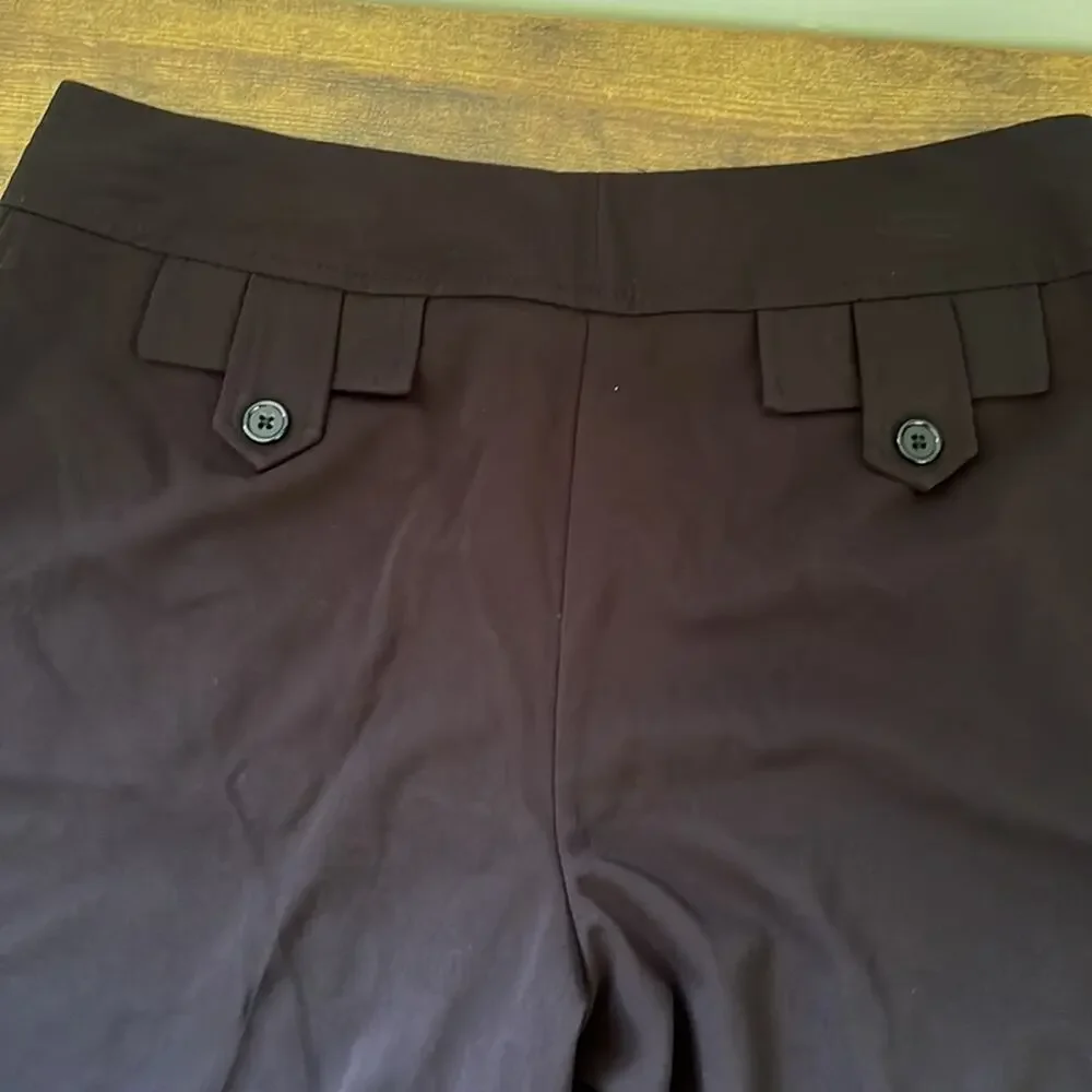 Worthington Petite Black Bermuda Polyester Blend Shorts